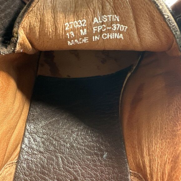 Cabela’s Sz 13 Austin Brown Leather Lace up shoes - Picture 6 of 8